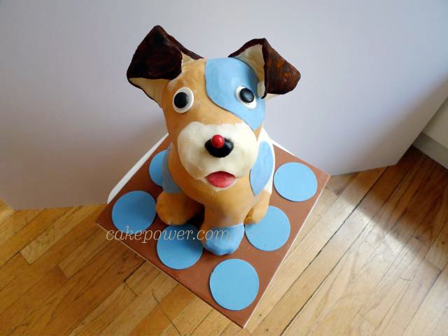 dog cakes for kids. Jonah#39;s Blue Dots Dog Cake: