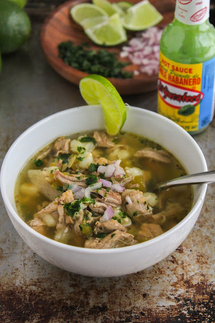 Slow Cooker Spicy Posole Verde | The Chef Next Door