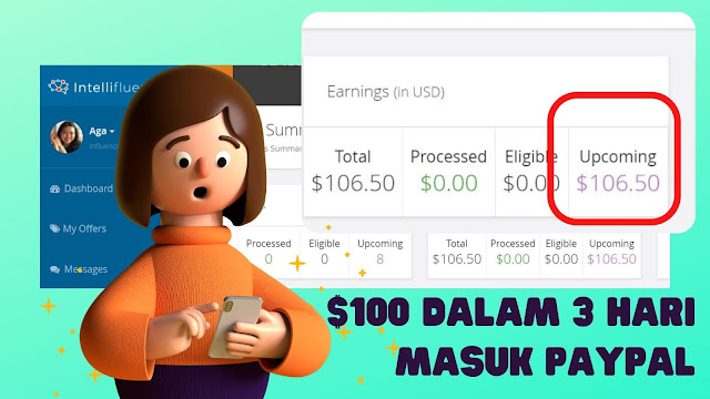 dapat 100 dollar dari aplikasi