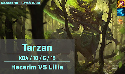 Tarzan Hecarim JG vs T1 Ellim Lillia - KR 10.19