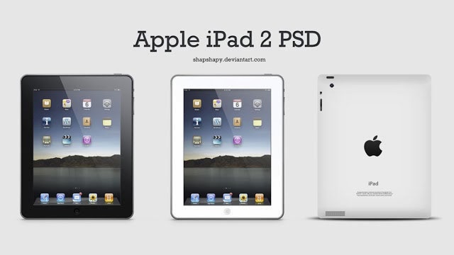 Apple iPad 2 PSD