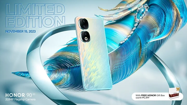 Limited-edition HONOR 90 5G Peacock Blue to arrive on November 15 with FREE HONOR Gift worth Php 2,499