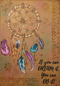 Kit and Clowder bonus colouring class project dreamcatcher