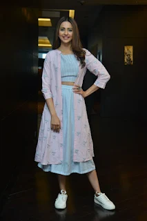 Actress Rakul Preet Singh Photos At Dev Movie Promotions 