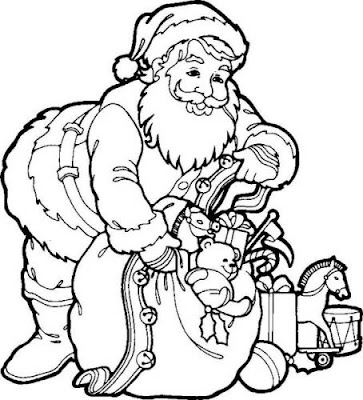 Coloring Pages Santa