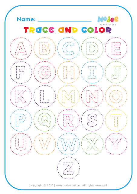 A - Z Alphabet coloring worksheets