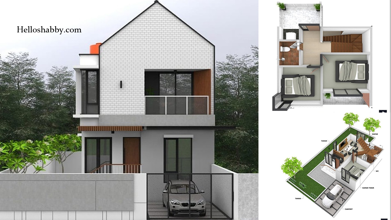 6 Denah Rumah Minimalis 2 Lantai Modern Sederhana 2021 HelloShabbycom Interior And Exterior Solutions