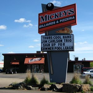 Mickey's Billiards Sign