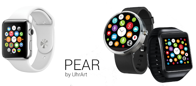 Watchface PEAR - Android Wear incontra Apple Watch