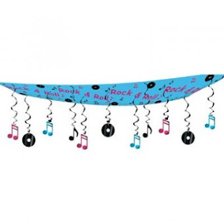 Rock and Roll Hanging Ceiling Decoration 12ft