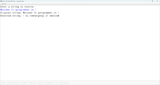 Write a program to input a string and print it in reverse 
