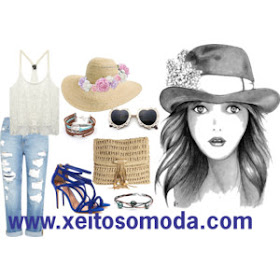 imagen look camiseta de encaje