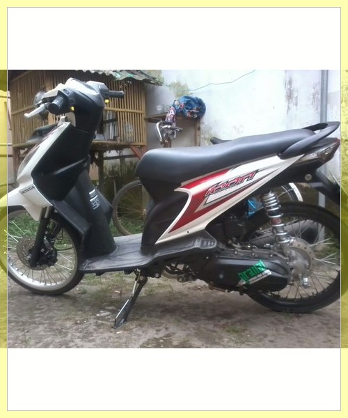 Modifikasi Honda Beat Pgm Fi Putih  Automotivegarage.org