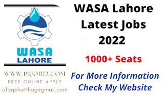 WASA Rawalpindi Latest Jobs 2022