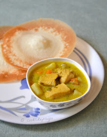 Nadan Kozhi Stew with vegetables