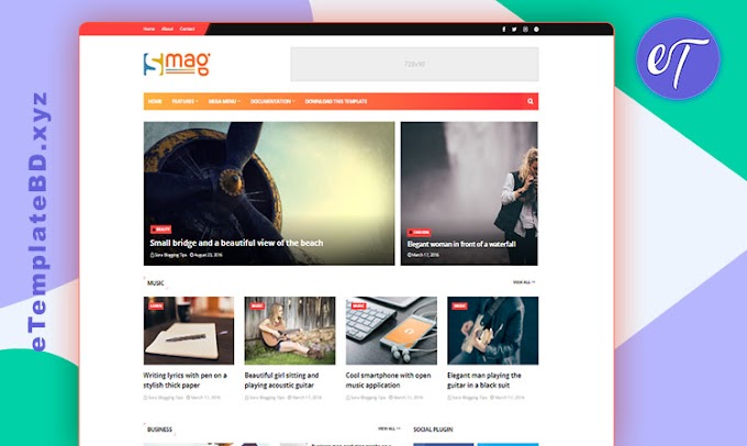 Smag Premium Blogger Template for Magazine and Blog