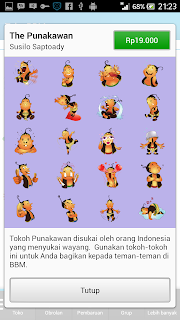 Download sticker Premium BBM for android secara gratis