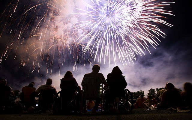 `NYC and  Macy's Fireworks Of 4th July 