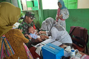  Babinsa Desa Banjaranyar, Gandeng Bidan Desa Monitoring Stunting Di Randudongkal 