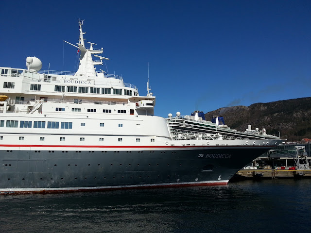 Fred Olsen cruise ship Boudicca in Bergen, Norway