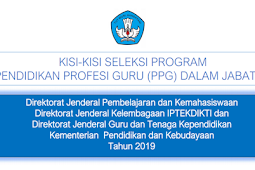 Kisi-kisi Pretest PPG Dalam Jabatan Tahun 2019