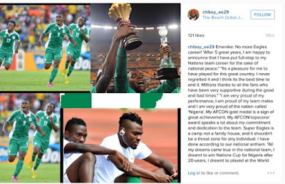 Not Again, Another Super Eagles Star Quits International Football