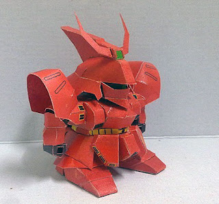 SD MSN04 Sazabi Papercraft