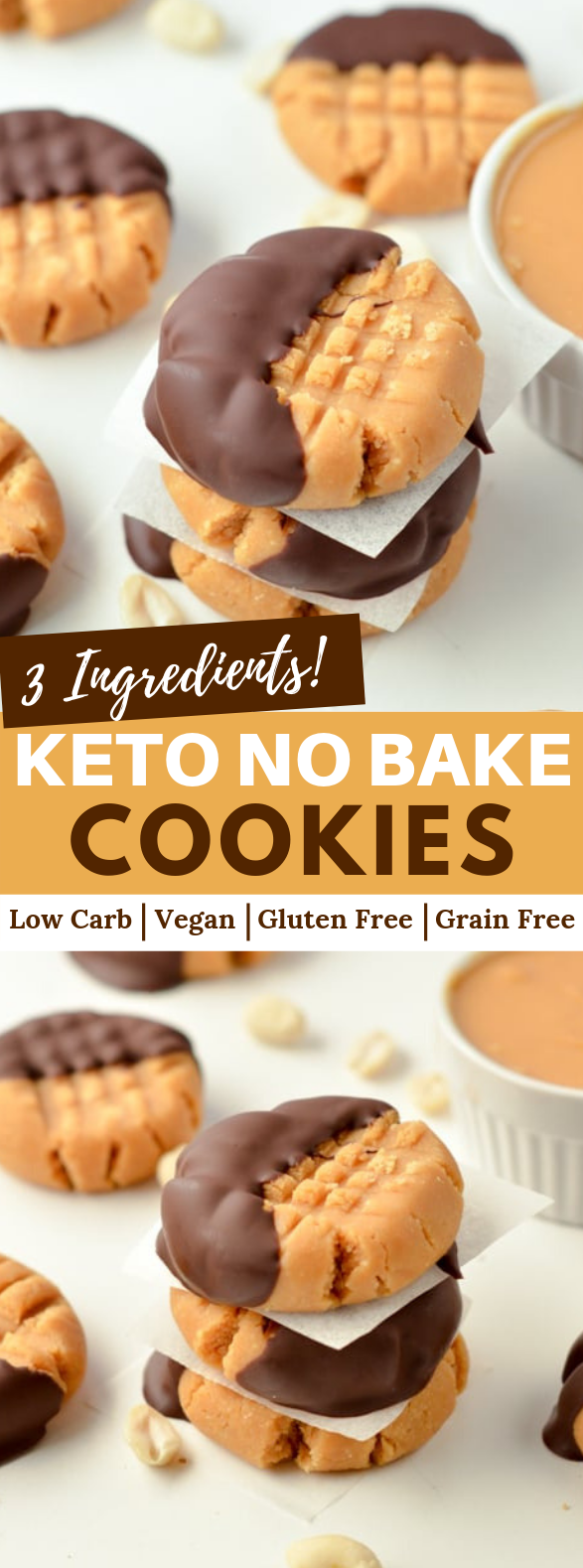 NO BAKE PEANUT BUTTER COOKIES #keto #lowcarb