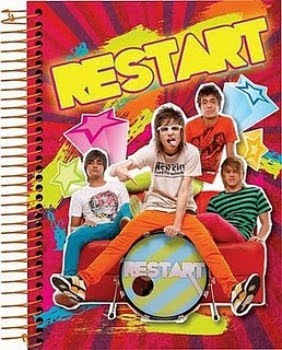 Cadernos da banda Restart 2011 3