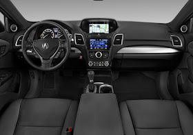 Interior view of 2017 Acura RDX Advance in black