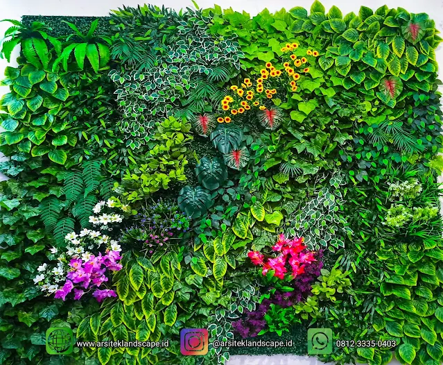 jasa vertical garden artificial sintetis mojokerto