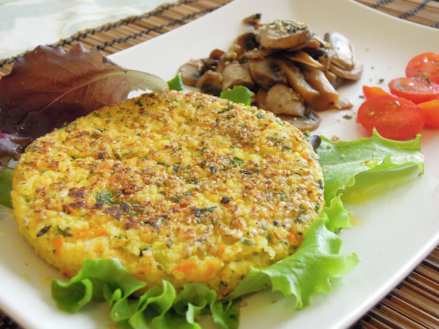 burger di miglio alle verdure