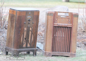 Bliss Ranch Vintage Radio Cabinet Bar #maisonblanchepaint  #paintedfurniture #ad