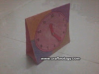 Let's make paper table clock for kids