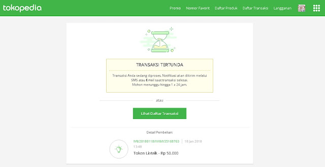 Cara Beli Pulsa Listrik Online di Tokopedia - Blog Mas Hendra