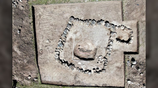 Οι αρχαιολόγοι πιστεύουν ότι η ταφή του «ηνίοχου» προέρχεται από τον πολιτισμό του Lugav, ο οποίος κατέλαβε την περιοχή πριν από περίπου 3.000 χρόνια. Όμως δεν έχουν βρεθεί ποτέ υπολείμματα αρμάτων.  [Credit: IAET SB RAS]