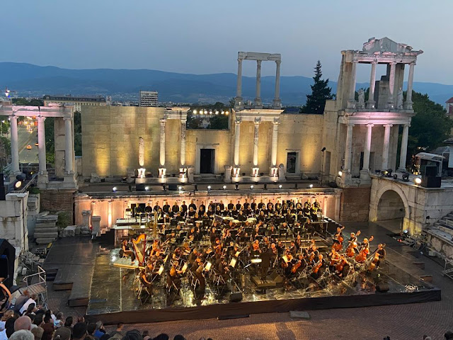 concerto em Plovdiv no Antigo Anfiteatro Romano