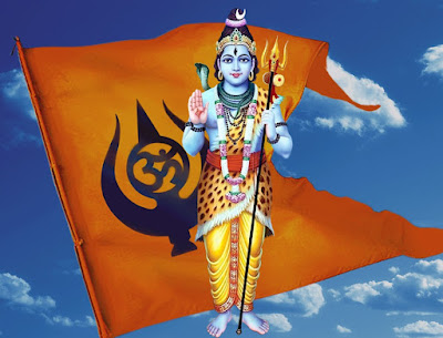 lord-shiva-mahesha-images-picture-with-maheshwari-religious-flag-symbol-for-maheshwari-vanshotpatti-diwas-mahesh-navami-katha-story