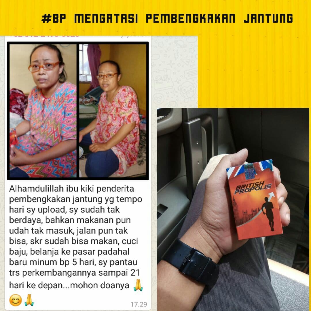 testimoni beberapa orang yang jantungnya bermasalah dan  minum british propolis dan sudah merasakan manfaat yang sangat besar untuk kesehatannya