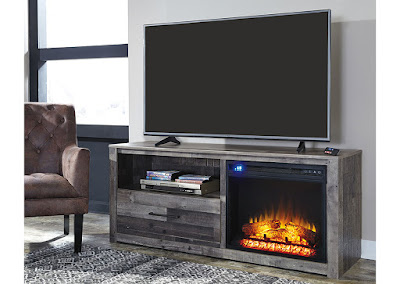 midsize fireplace TV stand