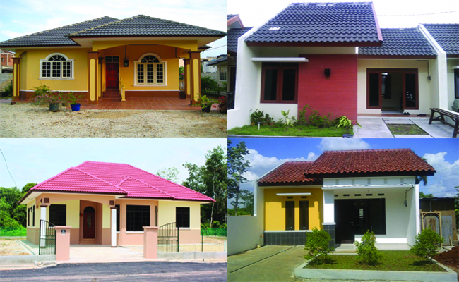 54 Desain Rumah Sederhana  Di Kampung  Minimalis Dan Modern 