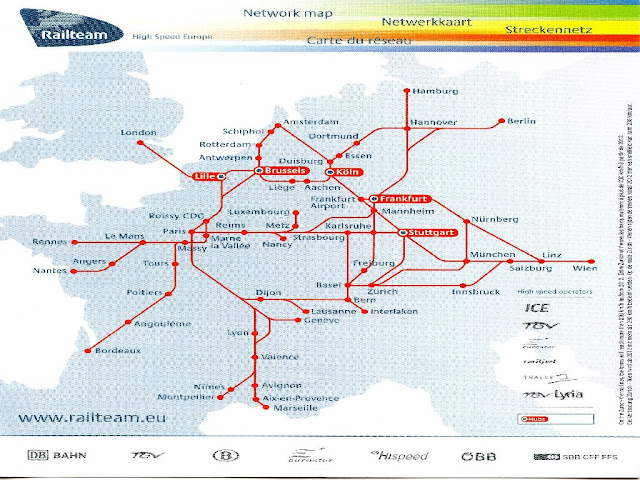 High Speed Rail Europe Map 