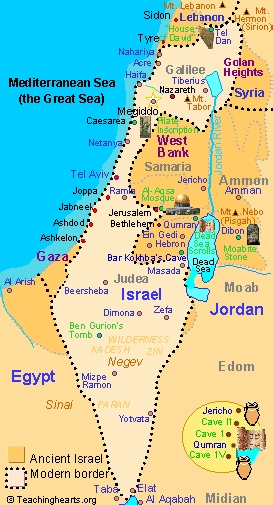 Mapa israel