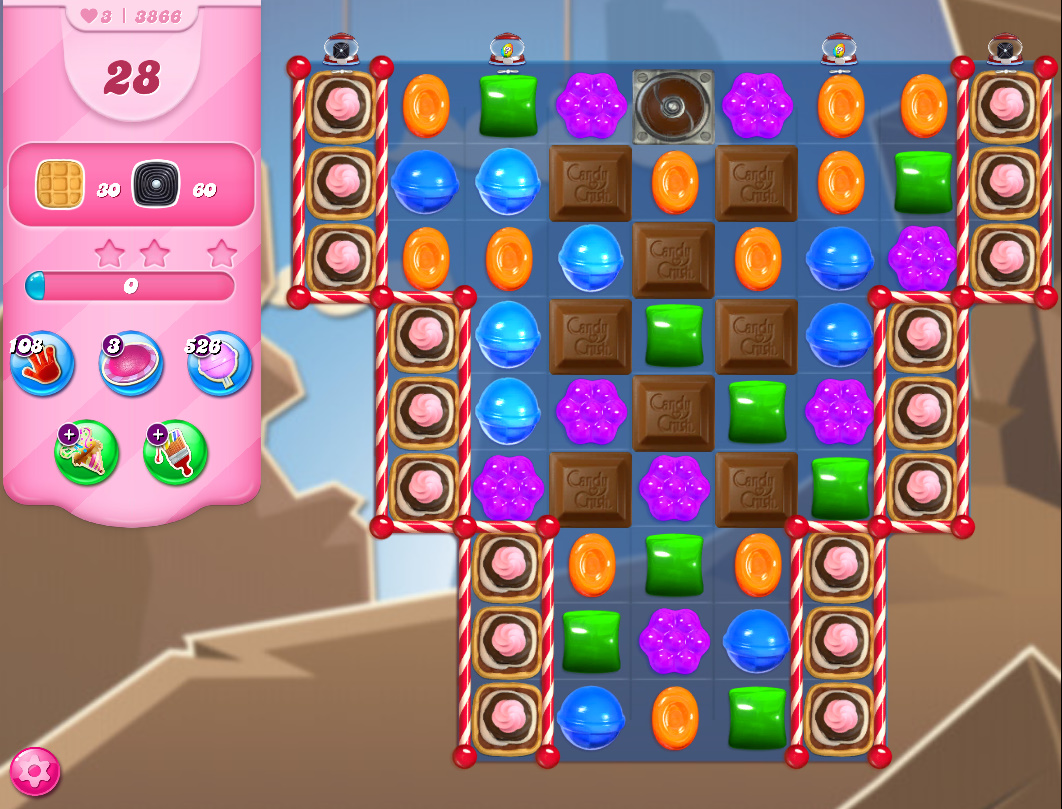 Candy Crush Saga level 3866