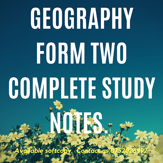 o-level geography form two notes, Geography notes for Ordinary Level, Geography notes Form two notes pdf,