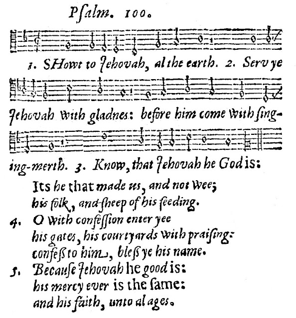 Psalm 100, Old 100th (Image Passamezzo)