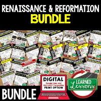 Renaissance Reformation Activities, Ancient World History Mega Bundle, Ancient World History Curriculum, World History Digital Interactive Notebooks, World History Choice Boards, World History Test Prep, World History Guided Notes, World History Word Wall Pennants, World History Game Cards, World History Timelines