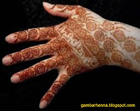 gambar henna tangan