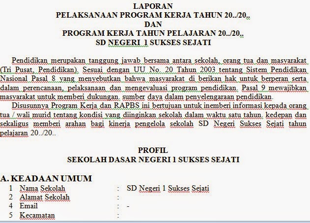 Contoh Laporan Dokumentasi Kegiatan - Dunia Sosial