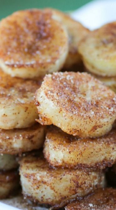 Pan Fried Cinnamon Bananas